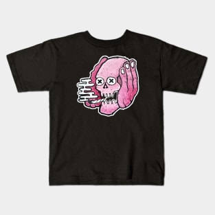 flesh monster skull Kids T-Shirt